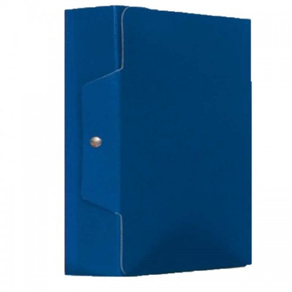Cartella portaprogetto c/bottone d.6 25x35 blu