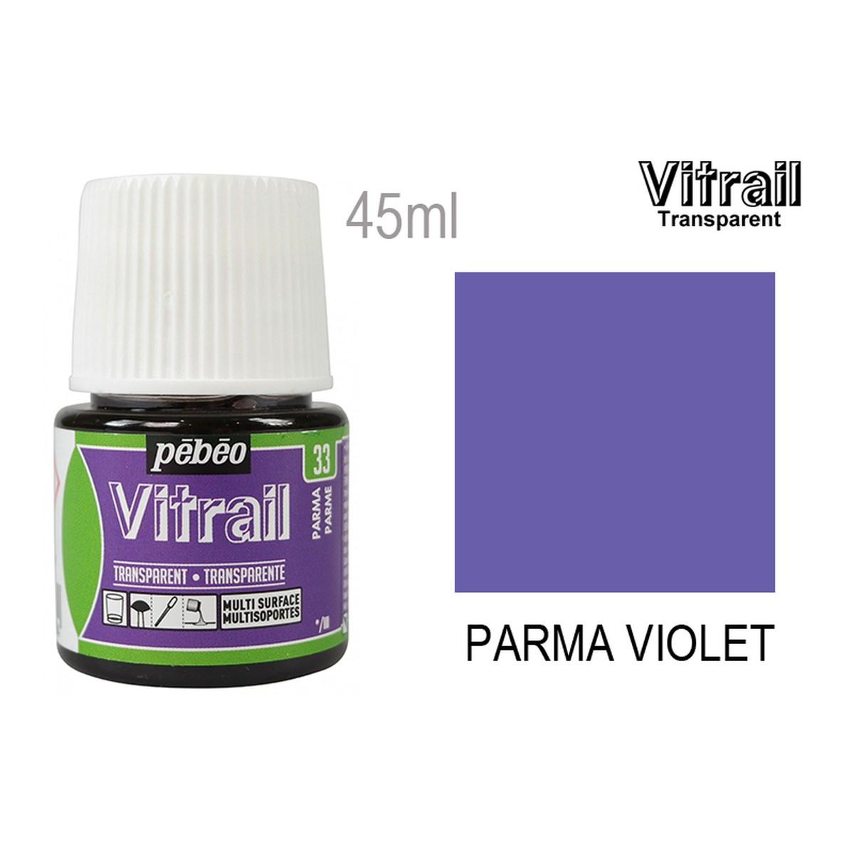 Colori per vetro vitrail 45ml viola parma