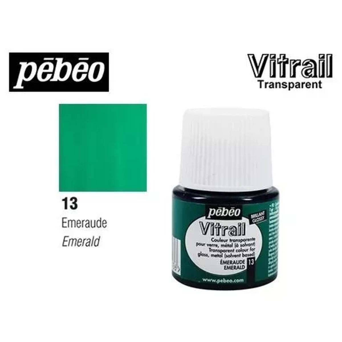 Colori per vetro vitrail 45ml smeraldo