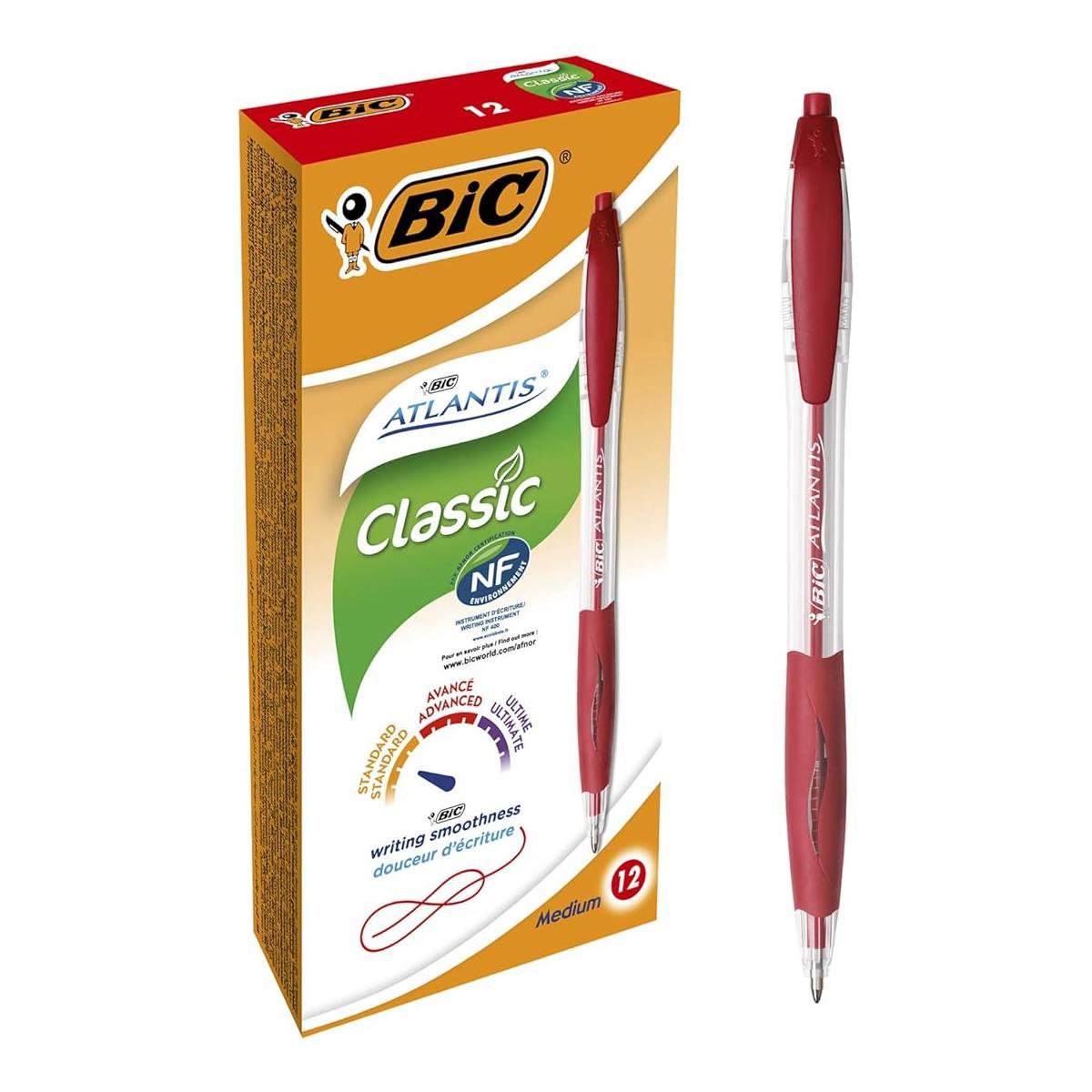 Penna sfera  atlantis medium cf.12 pz rossa