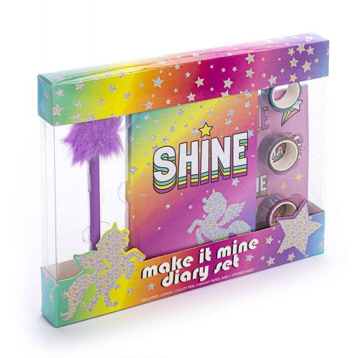 Set cancelleria make it mine diary set shine tri-coastal