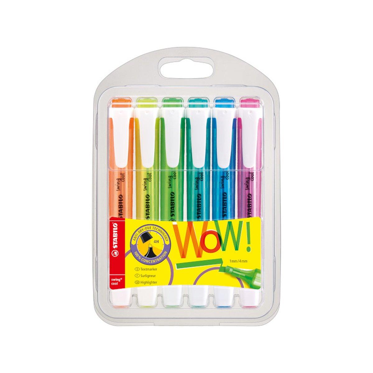 Stabilo swing cool fluo astuccio da 6 pz