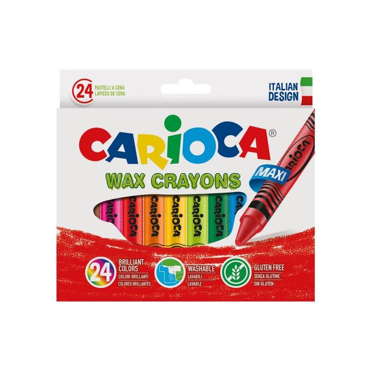 Carioca pastelli a cera cf da 24pz
