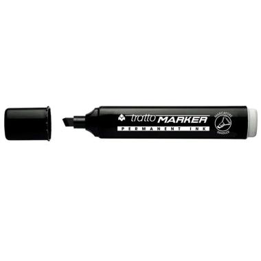 Tratto marker punta scalpello cf.20 pz. nero