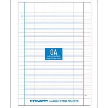 Maxi  quadern didattico one color rig a