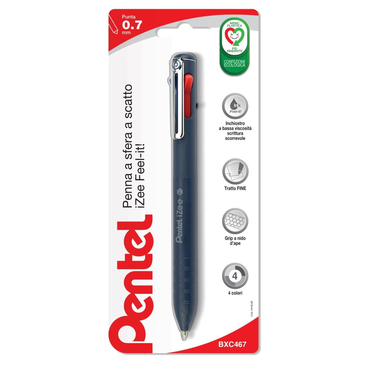 Penna pentel rally c4 4 colori  cf10