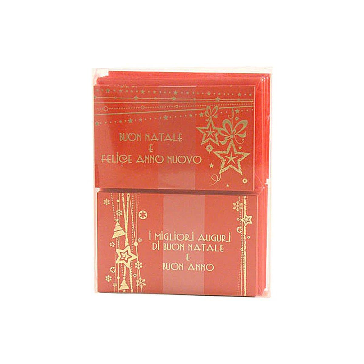 Cartoncini augurali semplici rossi pz.60