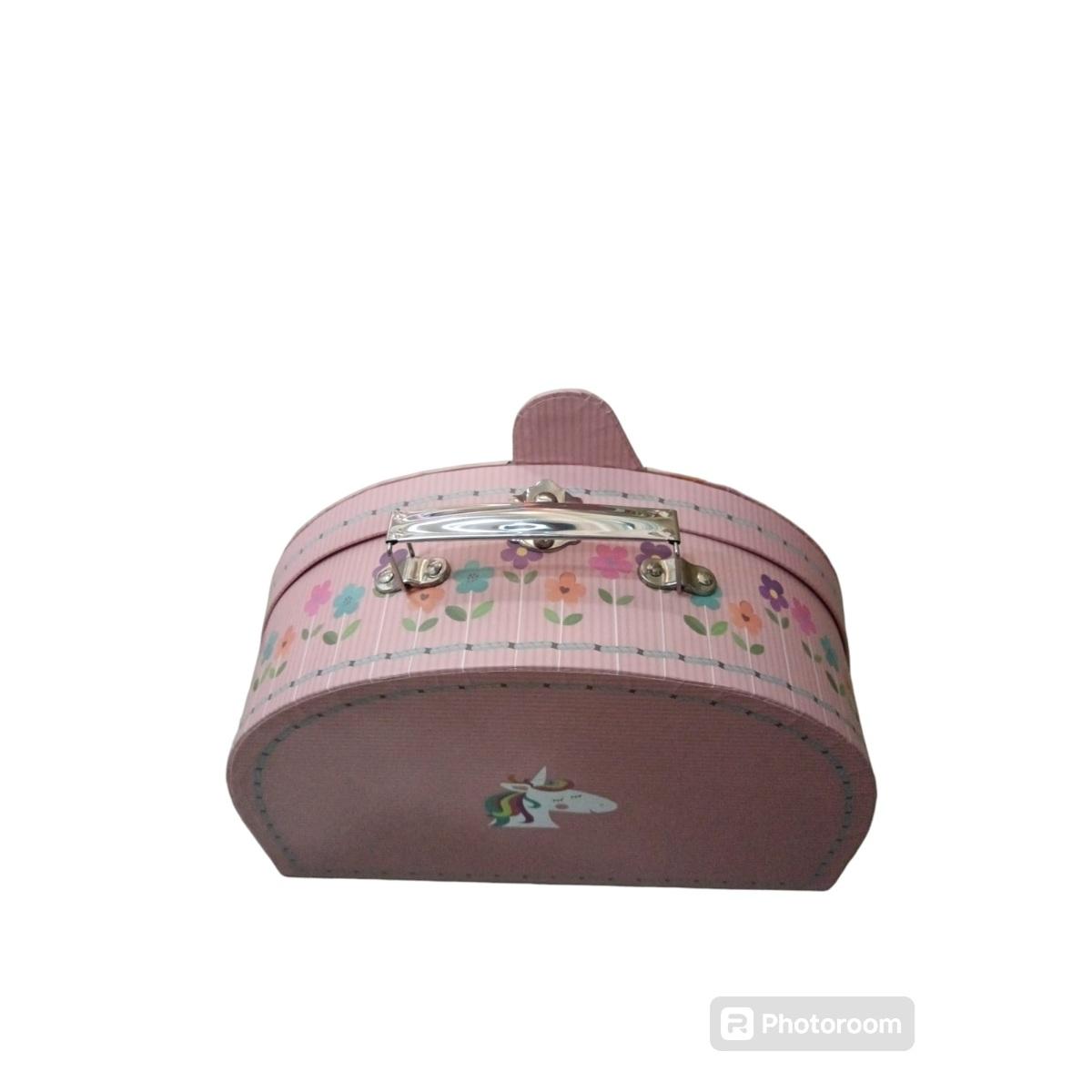 Set scatole con chiusura in metallo unicorno