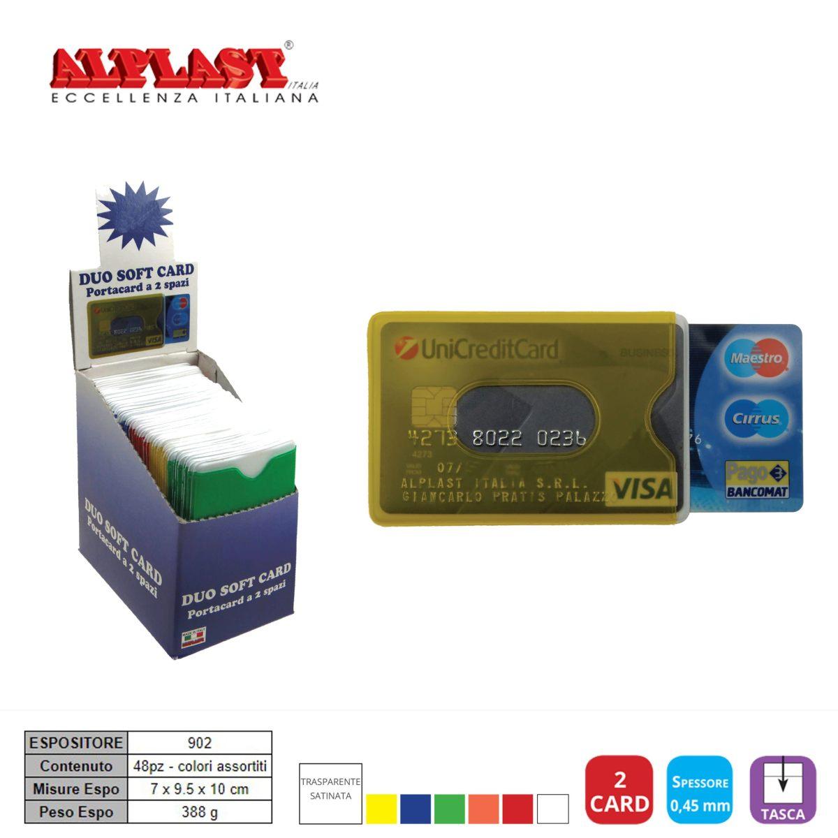 Duo softcard portacard in pvc color cf48