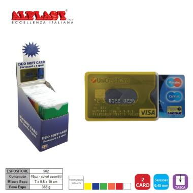 Duo softcard portacard in pvc color cf48