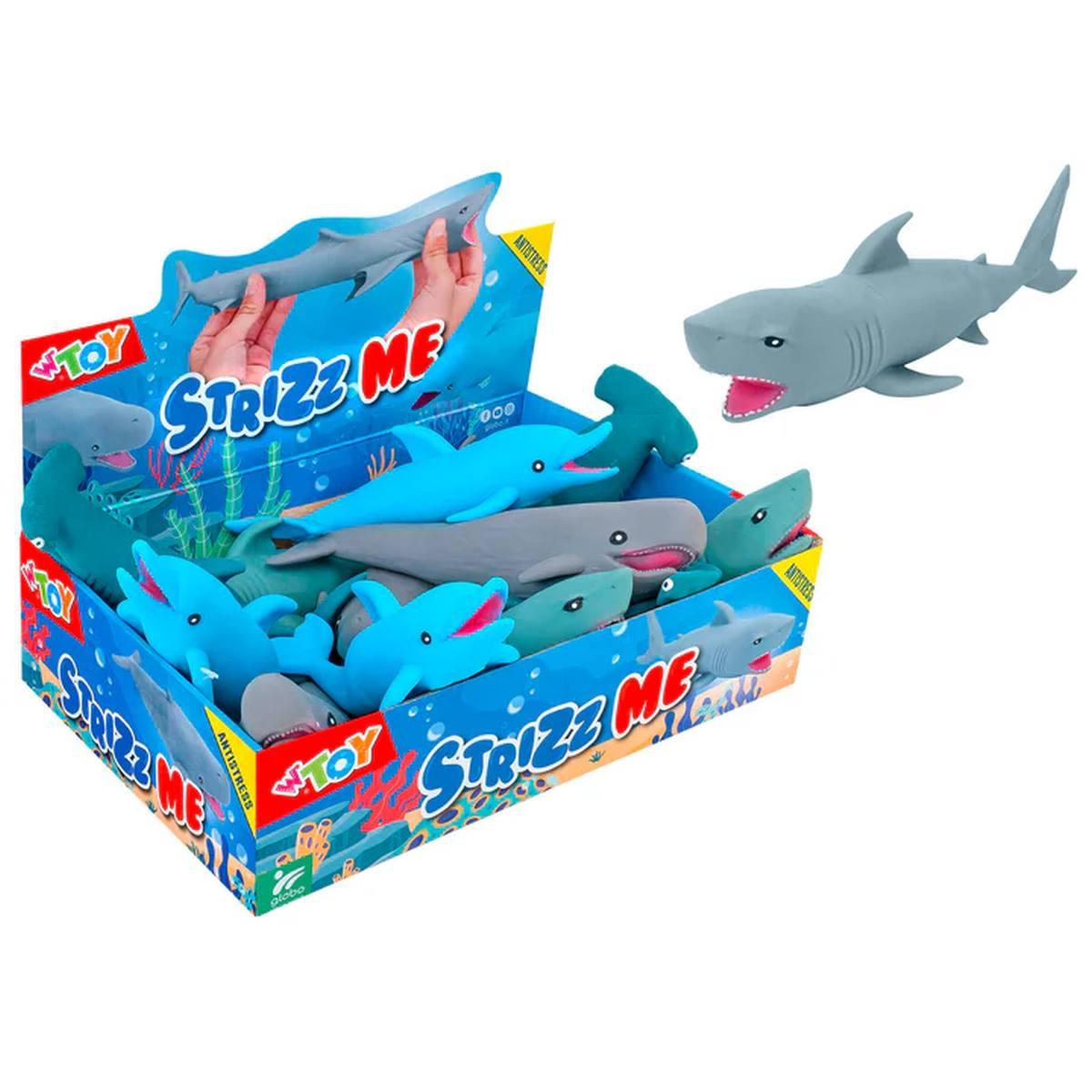 Animali marini allungabili 18cm 4ass 12pz d/box