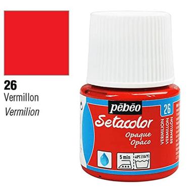 Colori per tessuto set 45ml rosso vermiglione