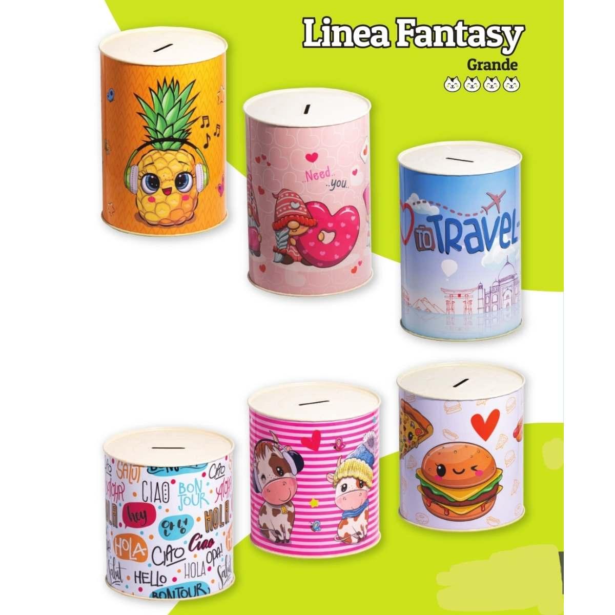 Salvadanaio latta 13x15 fantasy