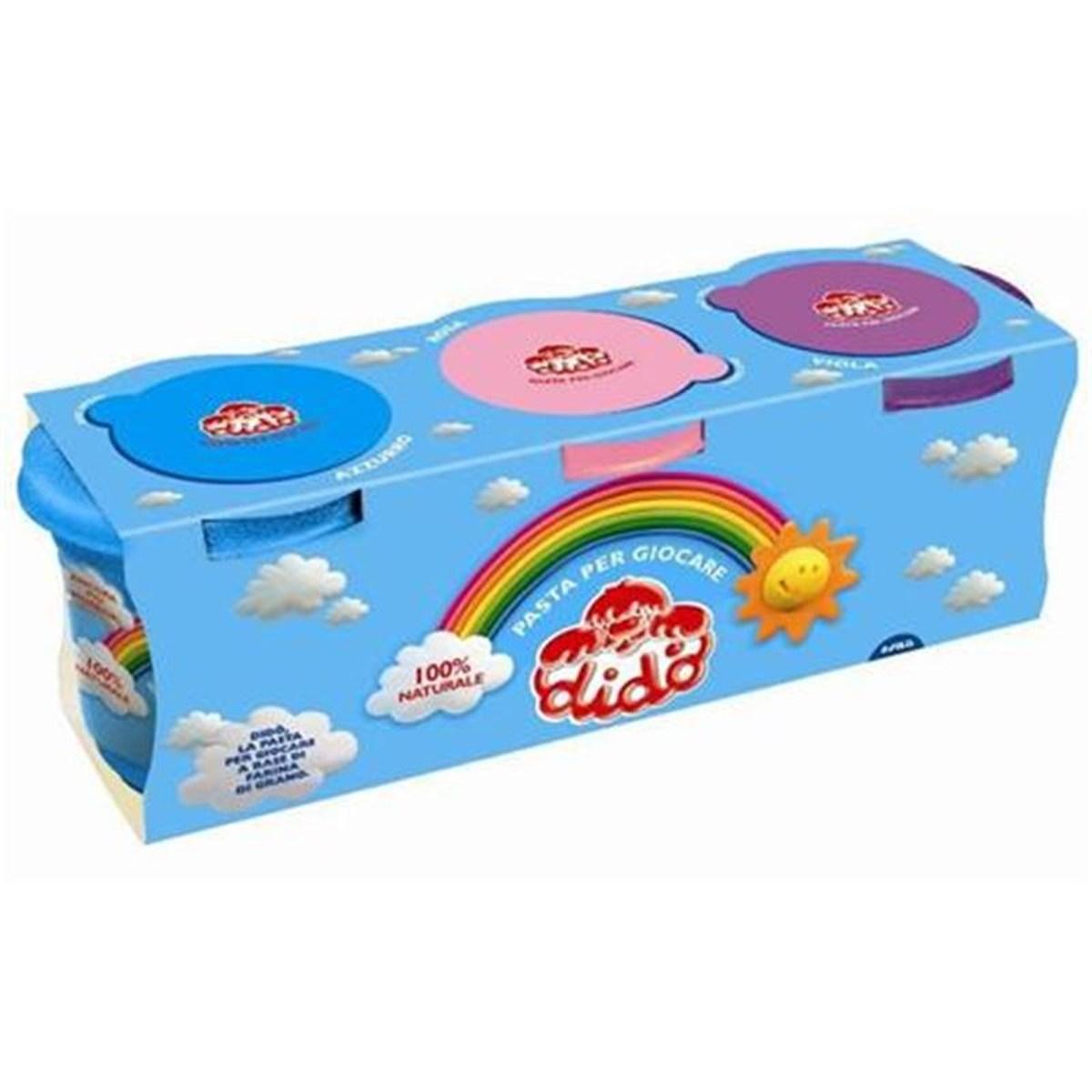 Dido' tris viola-rosa-azzurro 3x220gr