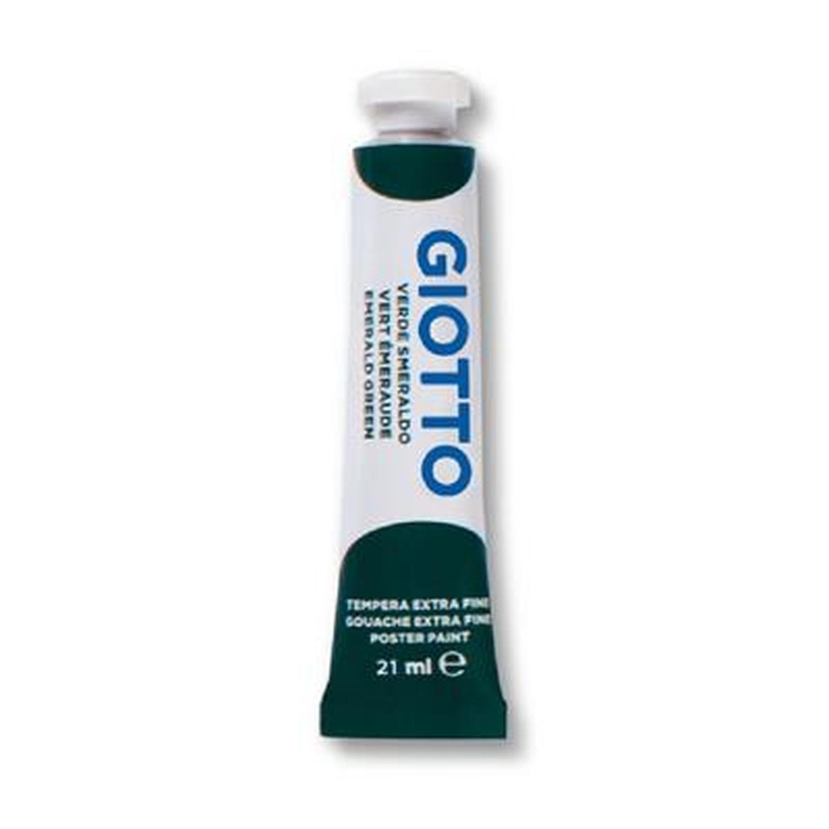 Tempera tubetto 21ml cf.6pz.verde smeraldo