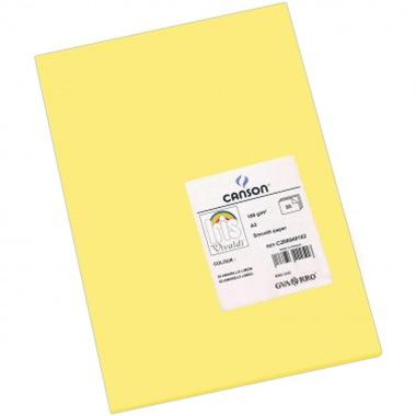 Foglio vivaldi a4 185g giallo paglia pz50