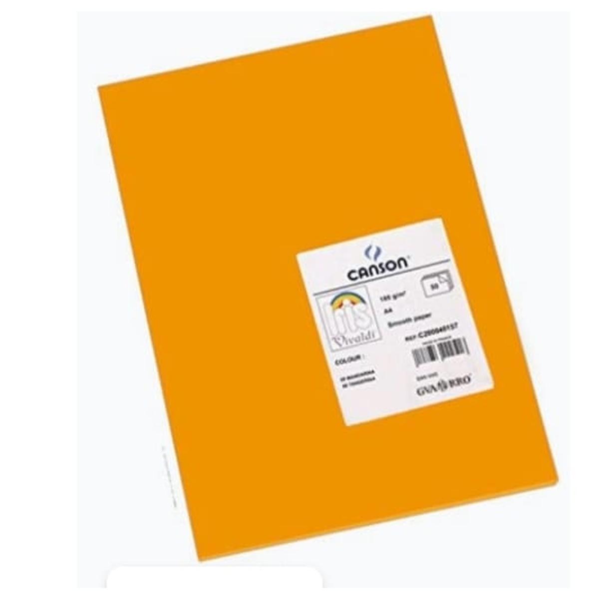 Foglio vivaldi a4 185g mandarino pz50