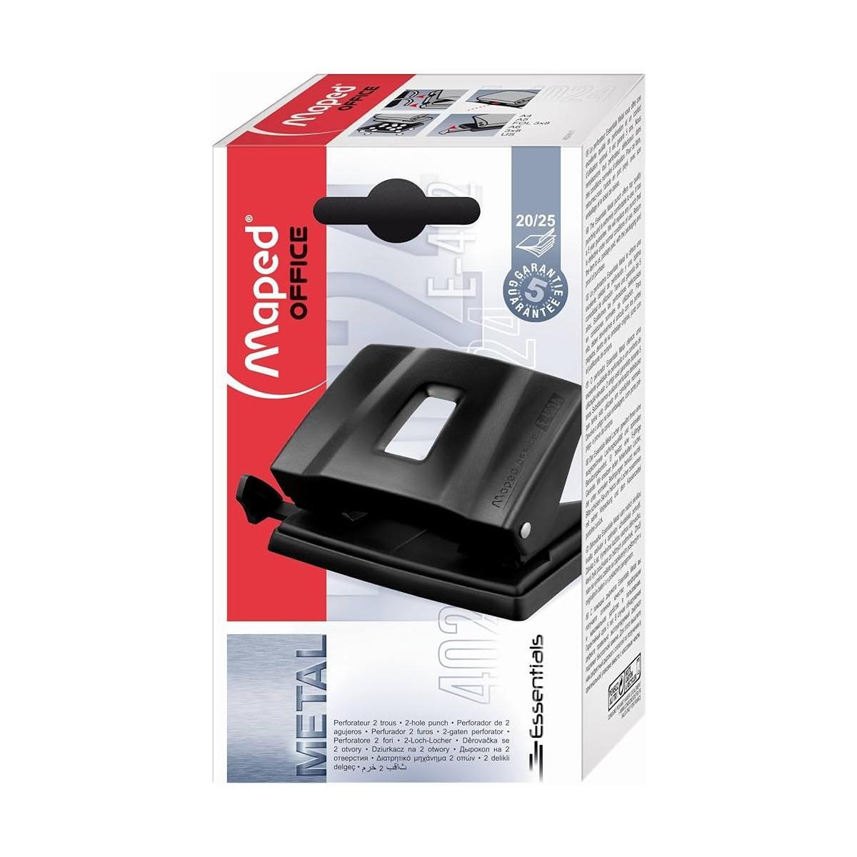 Maped perforatore 2 fori essential 20/25 fg