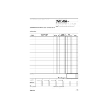 Blocco fattura tent.vendita/ddt 50x2 aut. 14,8x21,5