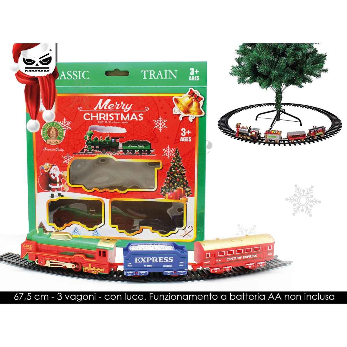 Trenino a batteria mis. m con luci
