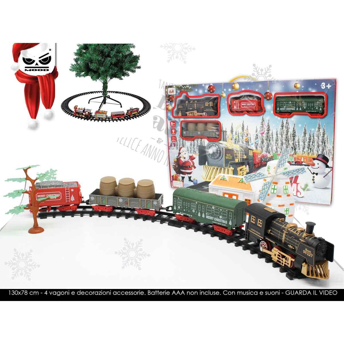 Trenino a batteria mis. l con luci