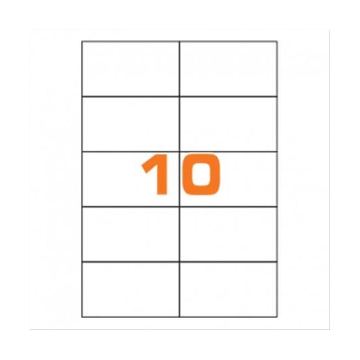 Cf.100 etichette ades. su a4 105x57