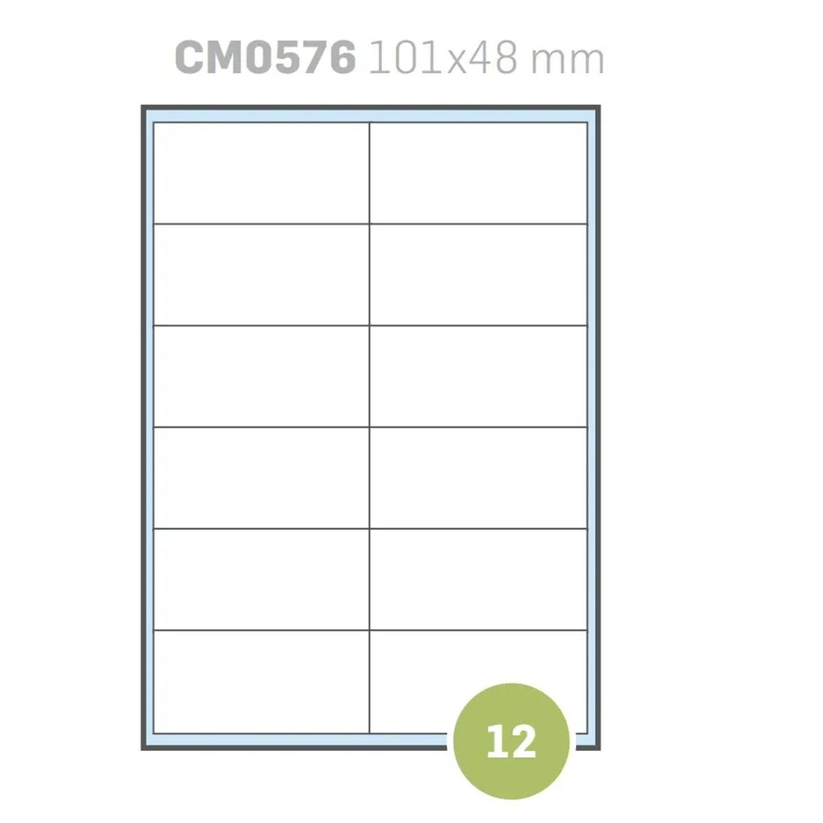 Cf.100 etichette adesive su a4 101x48
