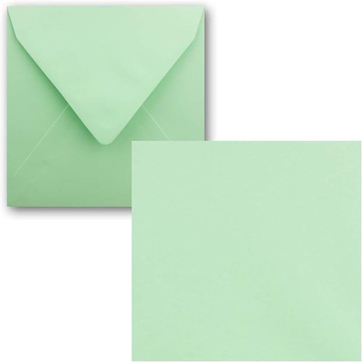 Blister 25 buste 14.5x14.5 gr.120 verde menta perla