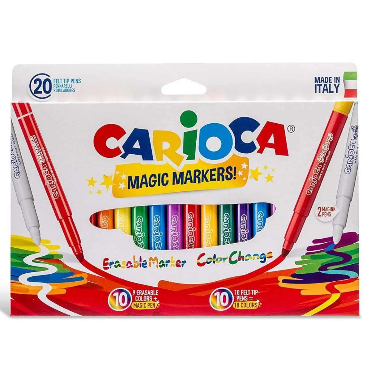 CARIOCA MagicMarkers 20pcs Felt Tip Pens