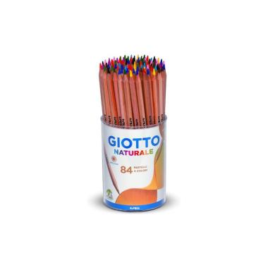 Barattolo 84 pastelli giotto naturale