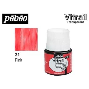 Colori per vetro vitrail 45ml rosa