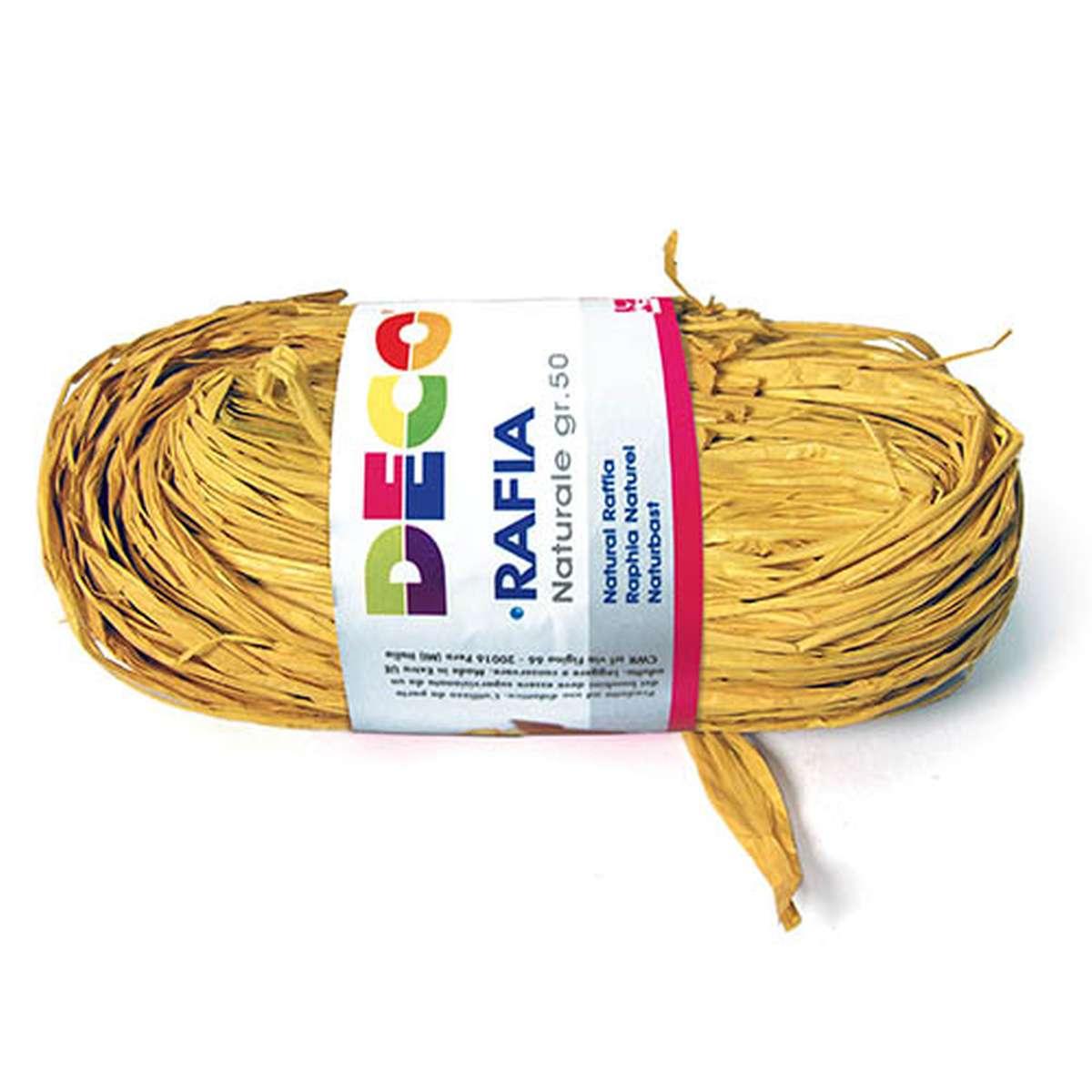 Rafia naturale gr.50 giallo