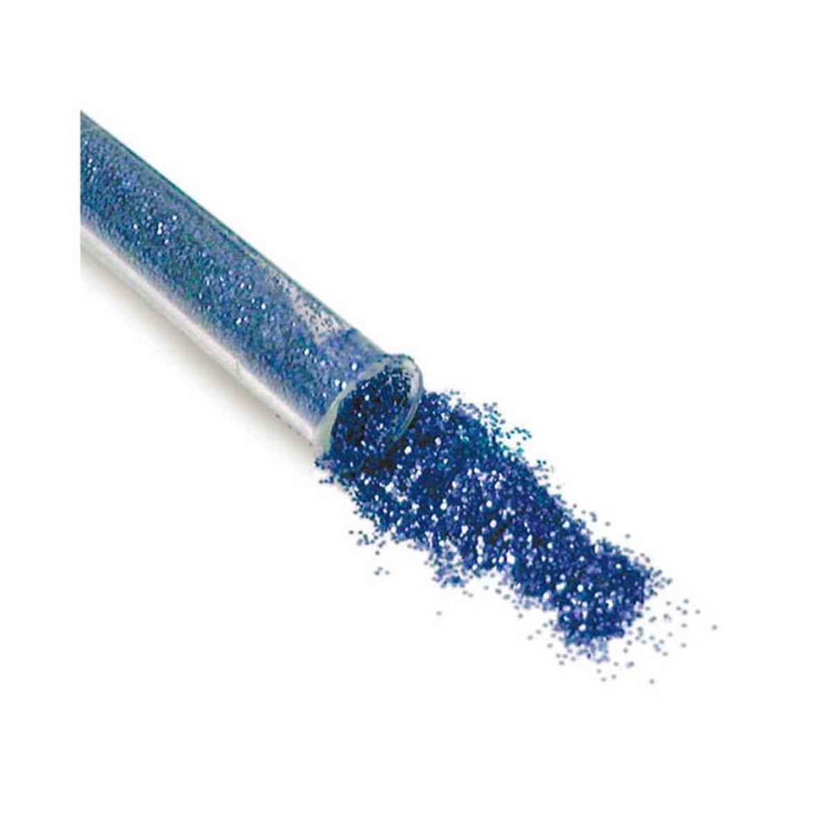 FLACONE GLITTER 12ML.BLU pz24